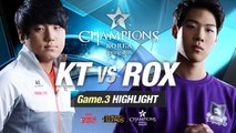 [H/L 2016.01.21] KT vs ROX Game 3 - RO1 l 롯데 꼬깔콘 LoL Champions Korea Spring 2016