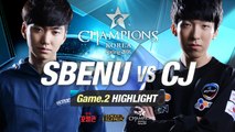 [H/L 2016.01.21] SBENU vs CJ Game 2 - RO1 l 롯데 꼬깔콘 LoL Champions Korea Spring 2016
