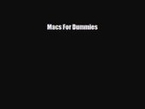 [PDF Download] Macs For Dummies [Read] Online