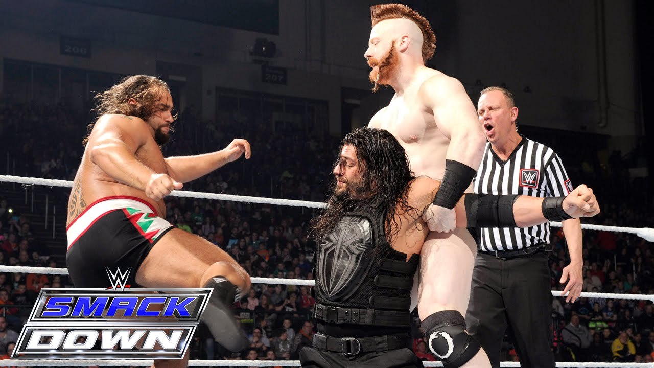 Roman Reigns vs. The League of Nations- SmackDown, Jan. 21, 2016