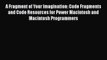 [PDF Download] A Fragment of Your Imagination: Code Fragments and Code Resources for Power