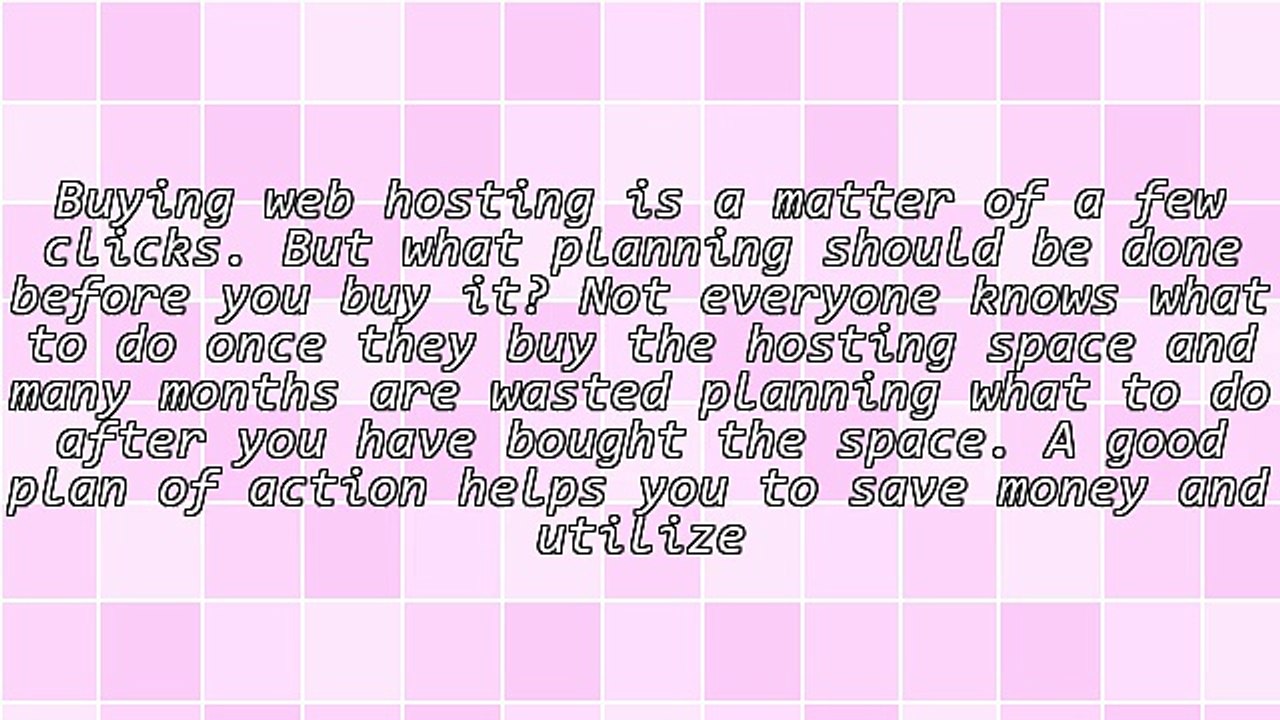 What Should You Have Before You Buy Web Hosting Space?