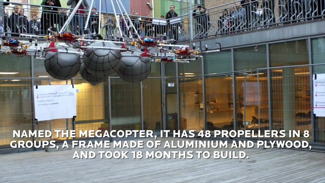 Ce drone ultra puissant soulève 61kg - Record du monde