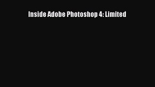 [PDF Download] Inside Adobe Photoshop 4: Limited [PDF] Full Ebook