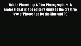 [PDF Download] Adobe Photoshop 6.0 for Photographers: A professional image editor's guide to