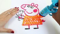 Peppa Pig Play-Doh DohVinci Art Studio Design Peppa Pig with Play Doh Vinci Dibujar con Plastilina