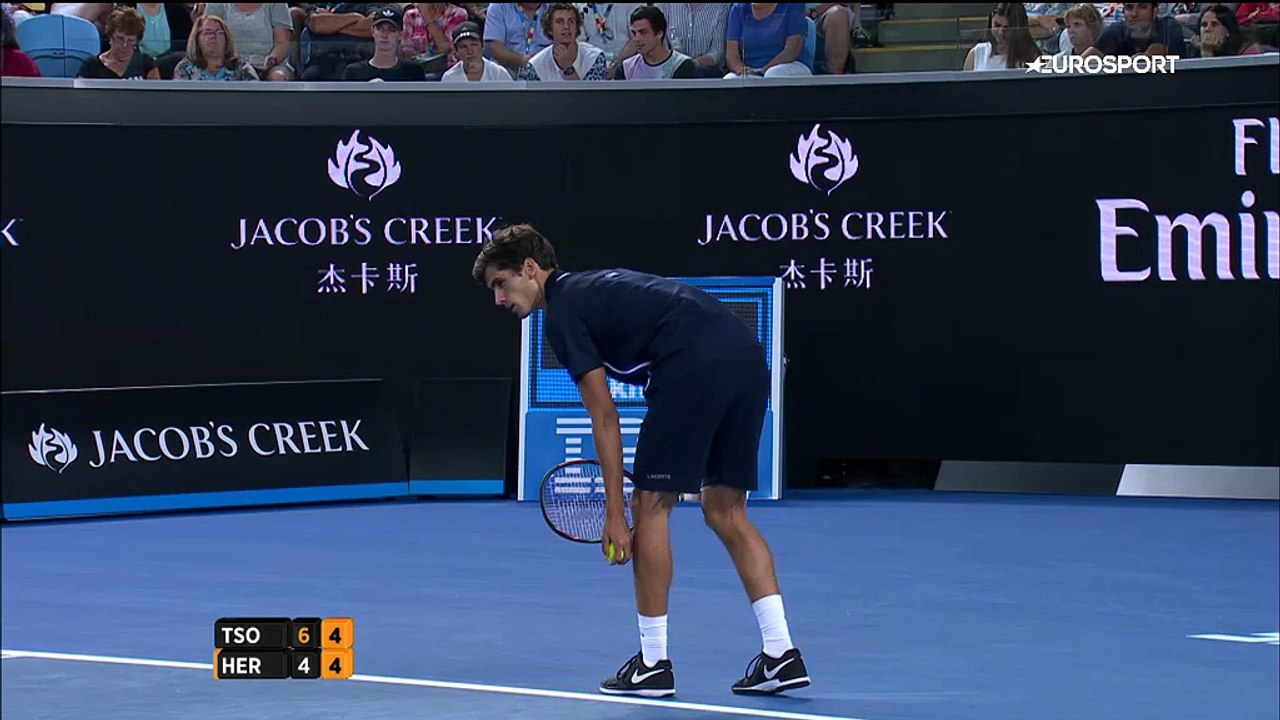 Highlights: Jo-Wilfried Tsonga v. Pierre-Hugues Herbert - Australian Open 2016 HD