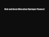 [PDF Download] Risk and Asset Allocation (Springer Finance) [PDF] Online