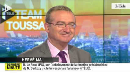 Livre de Sarkozy - Hervé Mariton  : « Ce qui n’est pas acceptable, ce sont de tels têtes-à-queue »