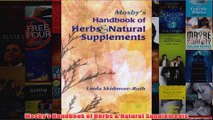 Download PDF  Mosbys Handbook of Herbs  Natural Supplements FULL FREE