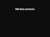 [PDF Download] UNIX Hints and Hacks [Read] Online