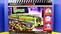 Teenage Mutant Ninja Turtles Power City Train TMNT Black Widow April is abducted By Shredder Krang