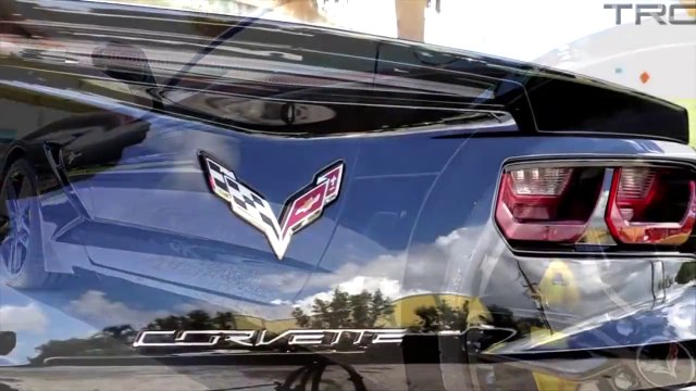 Sexy girl has fun riding in C7 Corvette Stingray!