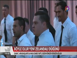 Damat ve arkadaşları Haka dansı yapınca gelin hüngür hüngür ağladı