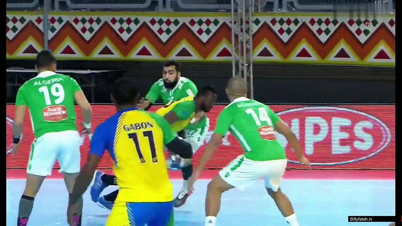 GABON VS ALGERIE CAN Handball 2016 1er mi-temps