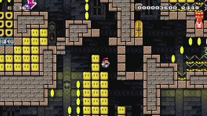 Super Mario Maker - Viewer Levels - Name: "P Switch Puzzles" - ID: C7CC-0000-00F2-1D32