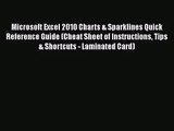 [PDF Download] Microsoft Excel 2010 Charts & Sparklines Quick Reference Guide (Cheat Sheet