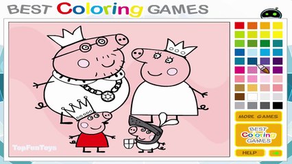 Peppa Pig Coloring Pages - Peppa Pig Coloring Book - Colour and Paint Games