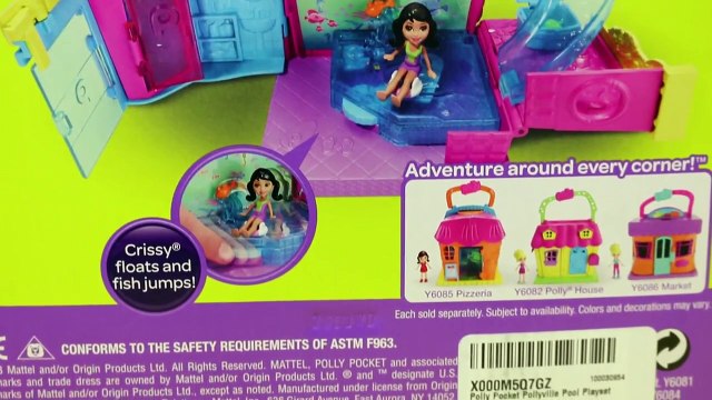 Polly Pocket Toys Pool Polly Pocket Swim House Dolls DisneyCarToys Toy Video