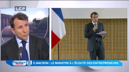 Lanxade (Medef) sur la polémique Macron : "Pour une fois qu'on porte un regard positif sur les entrepreneurs"