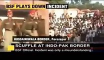 Pak Army Vs India Army Fighting at Wagah Border