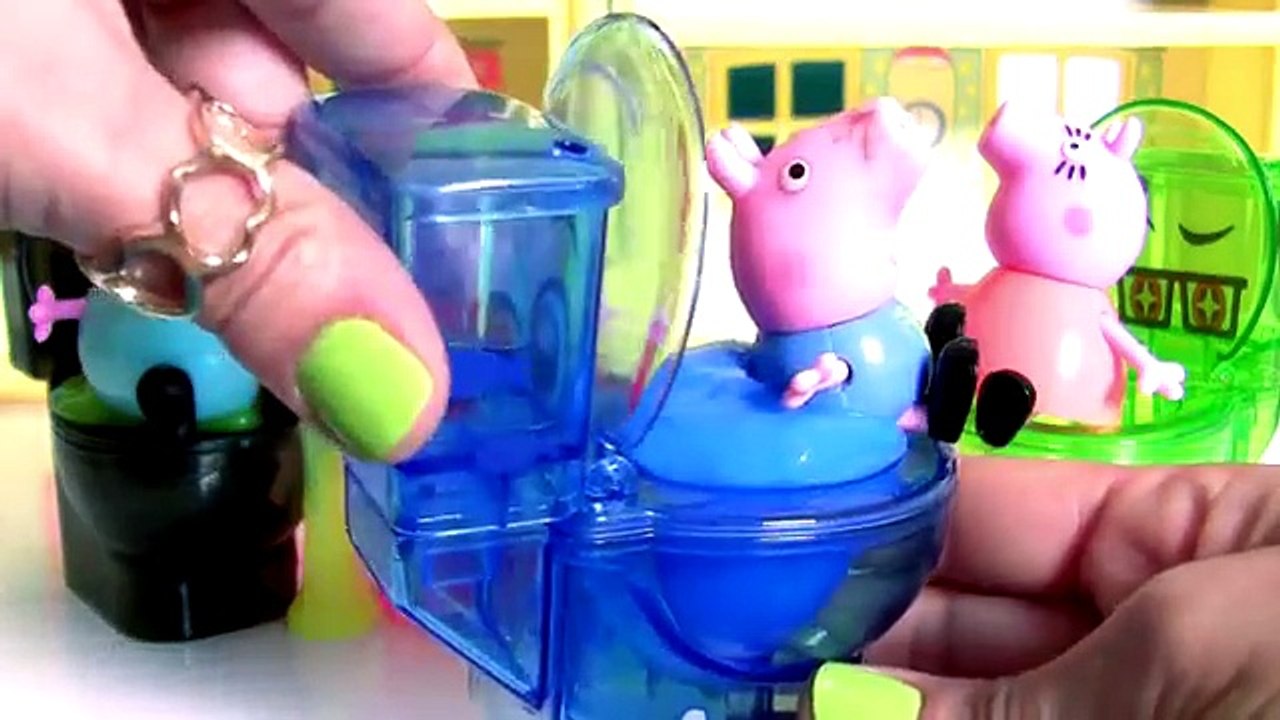Peppa Pig Stuck in Slime Toilet Seat Gooey Candy Surprise MLP Disney Moko Moko Mokolet Toilet Candy