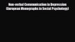 [PDF Download] Non-verbal Communication in Depression (European Monographs in Social Psychology)