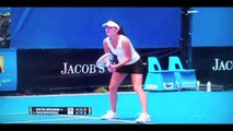 ★LOL!★ Agnieszka Radwanska Loses Her Racquet @ Australian Open