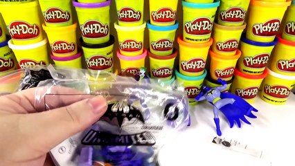GIANT BATMAN PLAY DOH SURPRISE EGG 2015 McDONALDS HAPPY MEAL TOYS