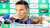 Diego Arias en la previa entre Cali y Nacional · Superliga 2016, ida