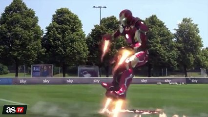 Robben et Aubameyang se transforment en super héros !