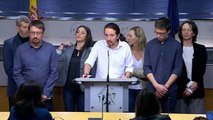 Pablo Iglesias desde el Congreso de los Diputados