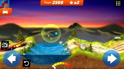 Kamyonlar Uçusu Bridge Construcktor Stunts,Çizgi Filmi Oyunu Çocukların seveceği vide