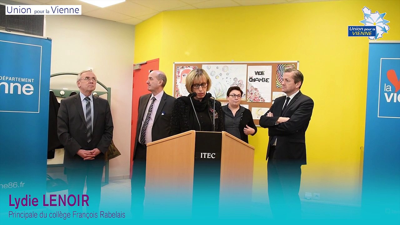 Inauguration du collège François Rabelais à Poitiers