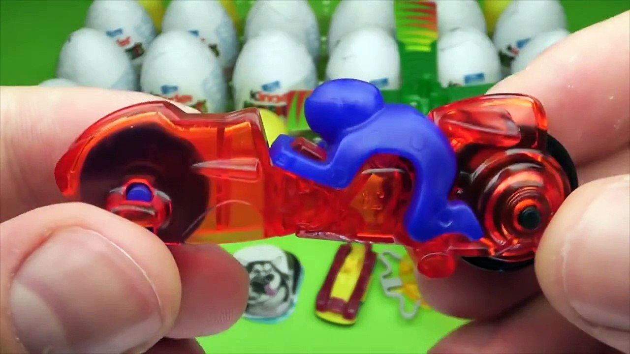 24 Kinder Surprise Eggs Unboxing, 2013 Kinder Surprise Eggs