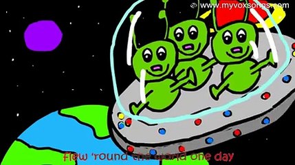 Three Little Men in a Flying Saucer nursery rhymes