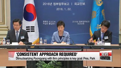 Pres. Park proposes six-party-talks without N.Korea