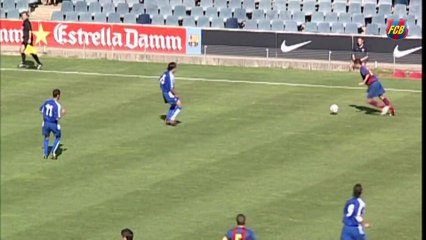 Spectacular exhibition by Lionel Messi in a 2004_05 Barça B derby