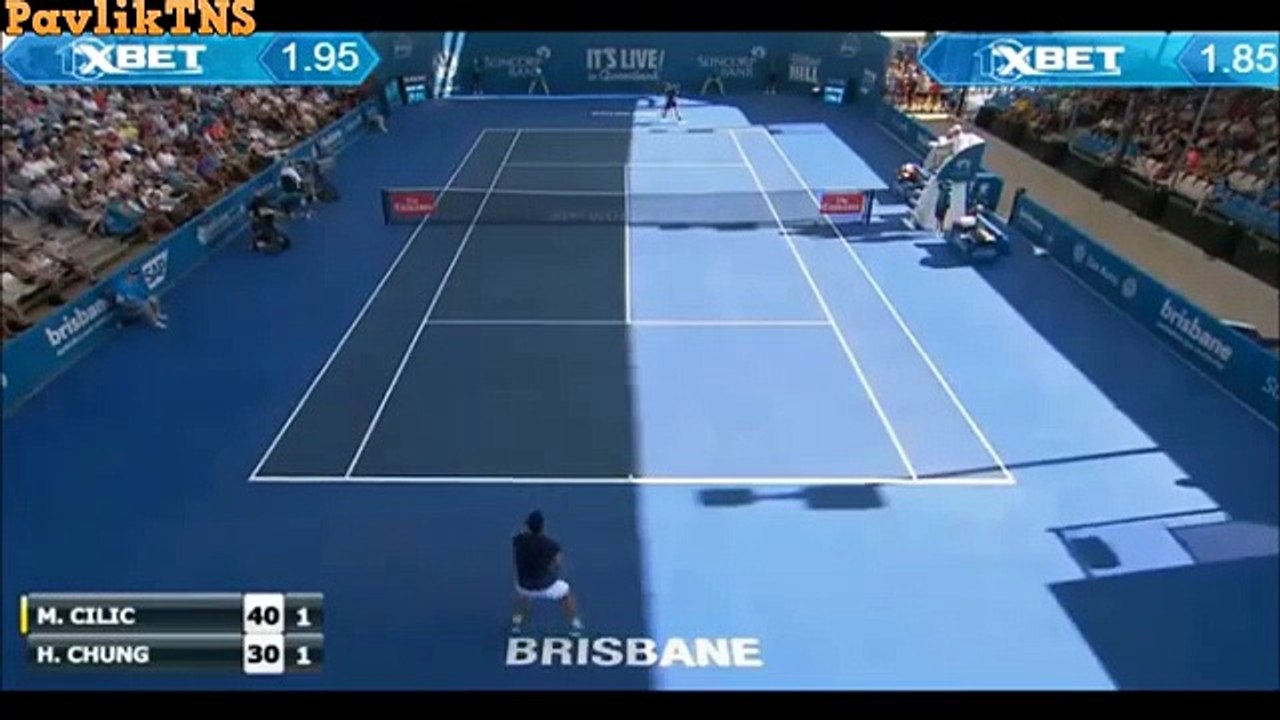 Marin Cilic vs Chung Hyeon Highlights