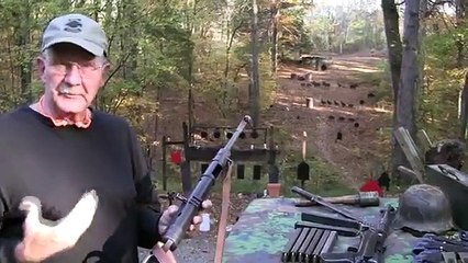 Old woman shoots MP40 Machine gun
