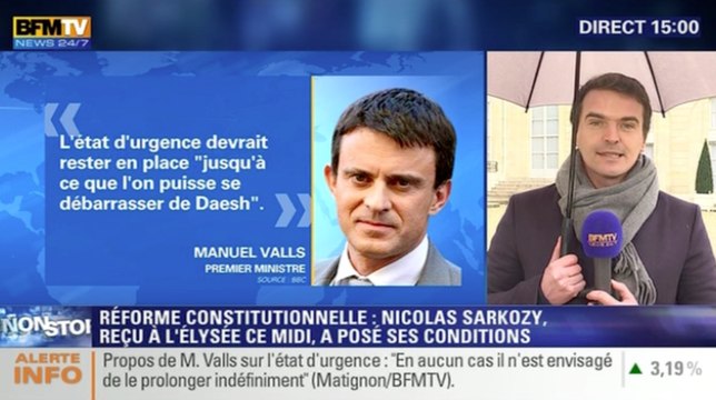 Valls veut prolonger l'état d'urgence selon la BBC - Zapping actu du 22/01/2016