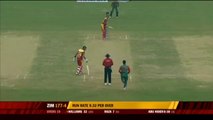 Abu Hider on debut gets 2 wickets vs Zimbabwe