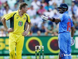 Fighting Between Virat Kohli & James Faulkner