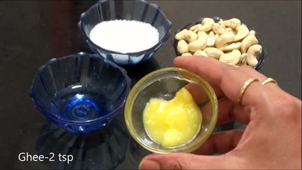 Kaju Katli Recipe-Kaju Burfi-Cashew Nut Fudge-Step by Step Kaju Katli Recipe Video