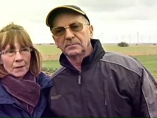 UFO crash hits wind turbine