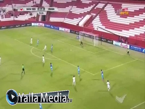 اهداف مباراة ( دبا الفجيرة 1-1 بني ياس ) الدورى الاماراتى