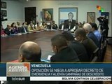 Venezuela:oposición se niega a aprobar decreto de Emergencia Económica