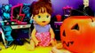 Baby Alive Gets Witch Halloween Costume + Surprise Toys Trick Or Treat Lambie Pumpkin & Bl