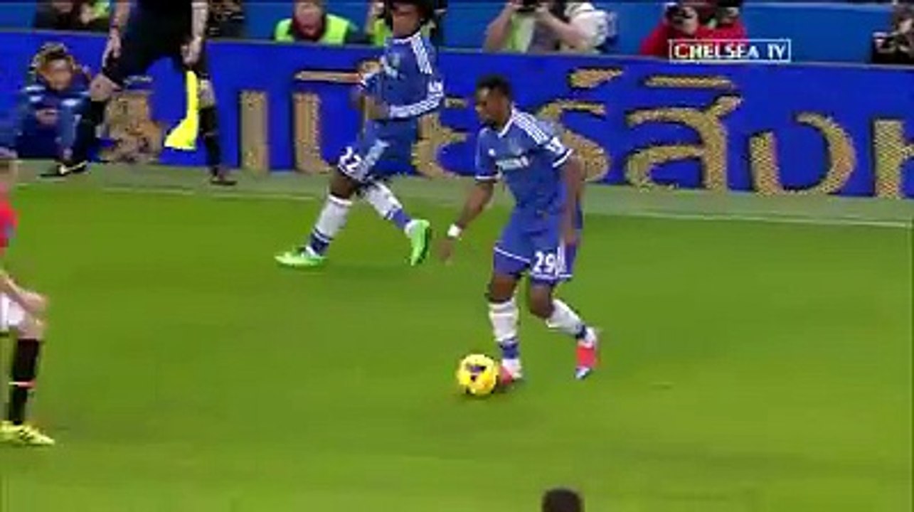 Samuel Eto'o scored a hat-trick vs Man United on 20th january 2014