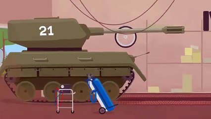 Мультики про машинки для детей - Доктор Машинкова - На гусеничном ходу - Танк